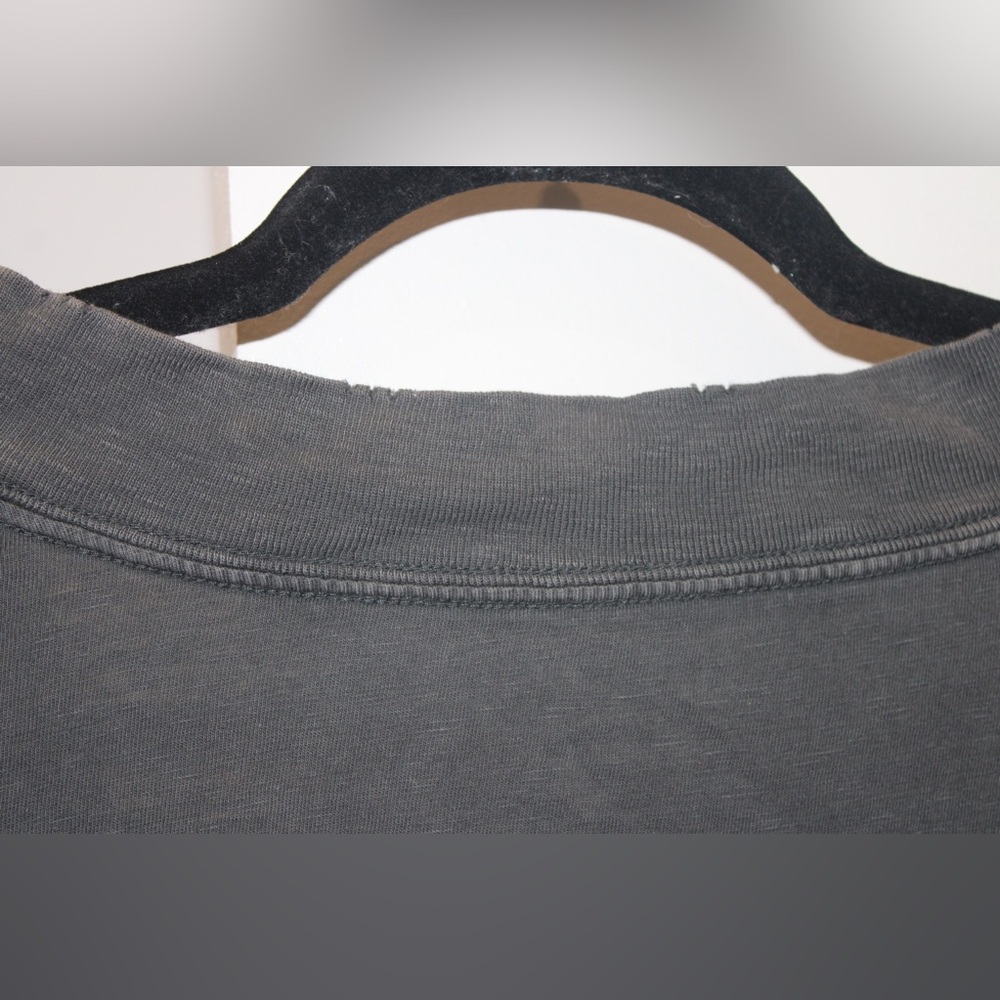 Aerie Oversized V-Neck Boyfriend T-Shirt Gray Small - Picture 9 of 9